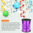 thumbnail image 3 of Unique Bargains 500 Yards Glitter Curling Ribbon Crimped Balloon String Metallic 3/16', Purple, 3 of 6