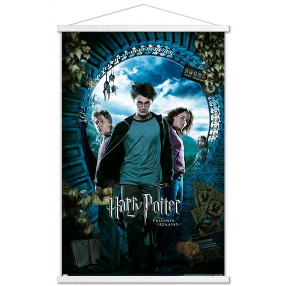 Harry Potter and the Prisoner of Azkaban - Sky One Sheet Wall Poster with Wooden Magnetic Frame, 22.375" x 34"