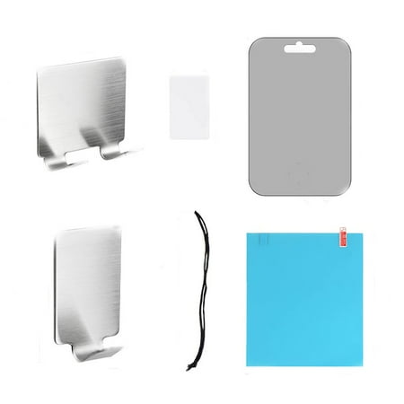 

Large Size Anti Shattering Anti Fog Reflective Plate with Stainless Steel Shaver Bracket Bathroom Acrylic Reflective Plate