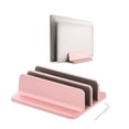 thumbnail image 3 of Soporte Vertical Ajustable Para Computadora Portátil 2 Ranuras Accesorios De Escritorio Oro Rosa Bien Organizado Sunnimix Soporte vertical para computadora portátil, 3 of 8