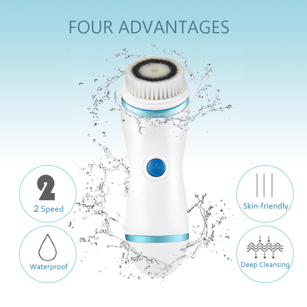 4 in 1 Facial Cleansing Brush Rechargeable Face Brush Set Portable