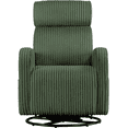 thumbnail image 3 of Renwick Corduroy Swivel Glider Chair for Living Room, All Ages, Dark Green, 3 of 15