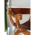 thumbnail image 6 of NauticalMart Antique Medieval Savonarola Arm Chair Home and Office Decor Wooden Furniture Living Room Bed Room, 6 of 6