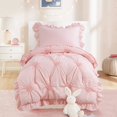 thumbnail image 1 of Juego de ropa de cama para niños pequeños HOMBYS Pink Princess para niñas, 4 piezas, 1 of 8