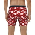 thumbnail image 4 of Salouo Ho-Ho-Ho Pattern Men's Boxer Briefs, Soft & Breathable Underwear Elastic Waistband Briefs for Men,1-Pack, 4 of 7