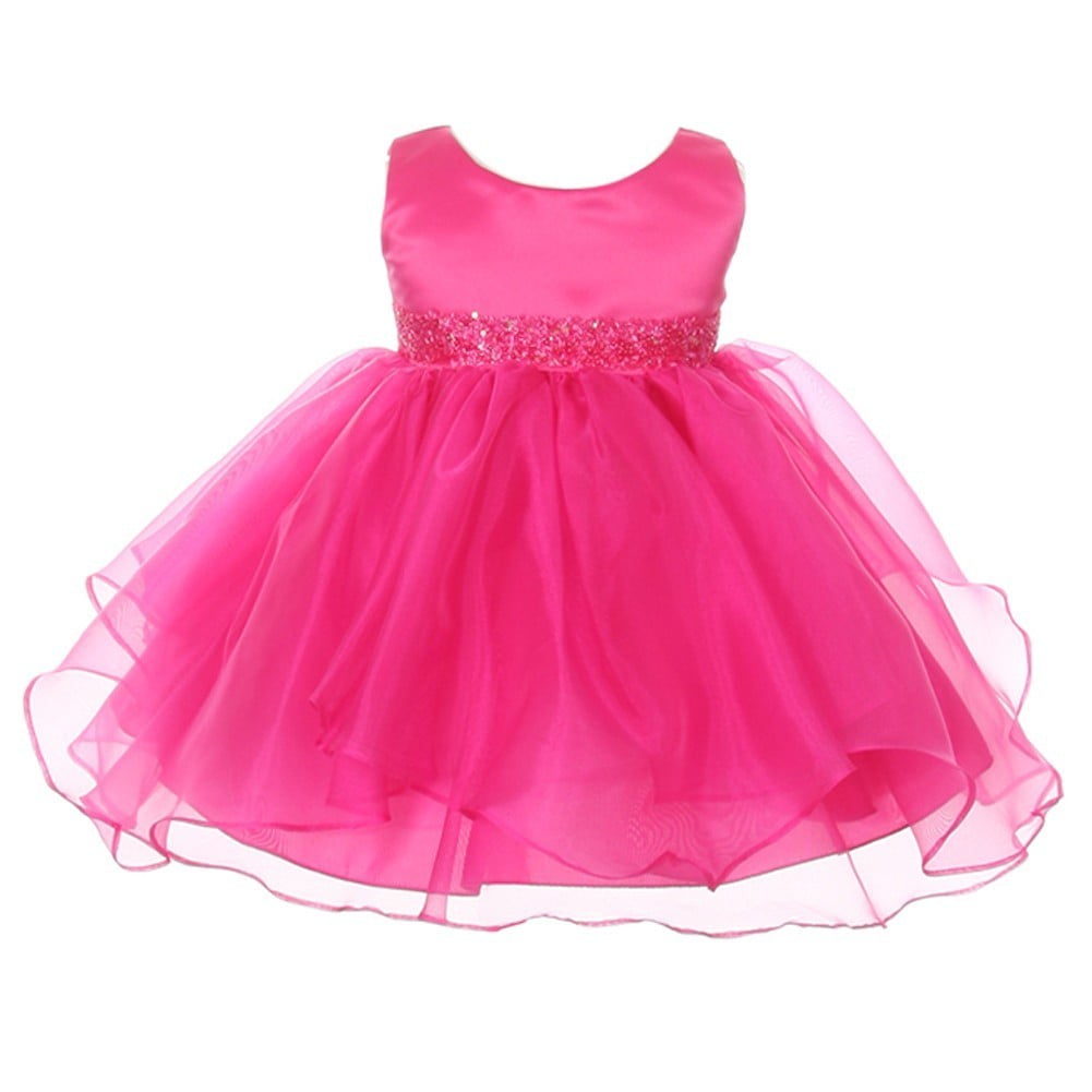 green tartan baby dress