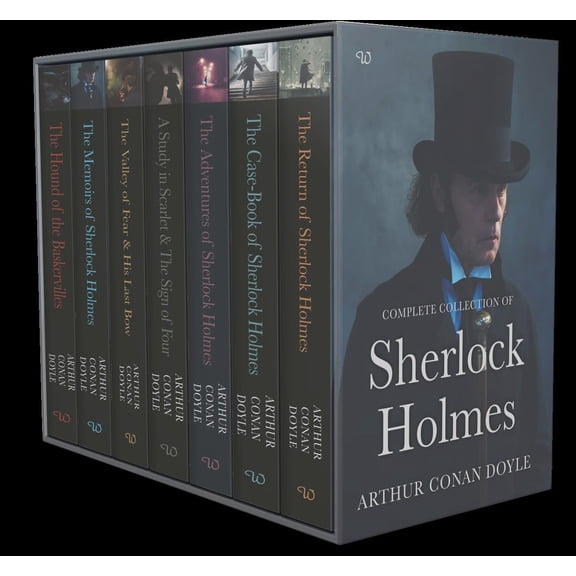 Collectible Sherlock Holmes Complete Collection – 7 Book Set by Arthur Conan Doyle | Classic Detective & Mystery Fiction Series