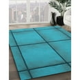 thumbnail image 3 of Ahgly Company Machine Washable Indoor Rectangle Transitional Dark Cyan Green Area Rugs, 2' x 5', 3 of 7