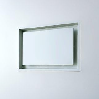 FITTES Aria Lite 10 in. x 6 in. White Framed Wall Vent