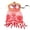 A005- Red, variant on Masquerade Mask for Women Silver Masquerade Veil Mask 12 Inch Glitter Sequin Tassel Design Halloween Mask Mardi Gras Accessory for Prom Masquerade Party, 1 Piece