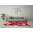 thumbnail image 3 of Ahgly Company Machine Washable Indoor Rectangle Abstract Red Modern Area Rugs, 8' x 12', 3 of 4