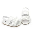 thumbnail image 4 of Baby Toddler Girls Soft Open Toe Summer Sandals Flower Princess Flat Shoes, 4 of 6