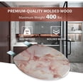 thumbnail image 6 of J&V Textiles Round Toilet Seat With Easy Clean & Change Hinge Agate, 6 of 7