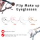 thumbnail image 2 of Paquete de 2 gafas de maquillaje con aumento, maquillaje de ojos, gafas de lectura cosméticas para mujer, gafas con lentes plegables (rosa, 2,25) Sincero Electrónica, 2 of 4
