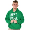 thumbnail image 4 of Best Papa Ever Fathers Day Gift Hoodie Hooded Sweatshirt Men Brisco Brands L, 4 of 6