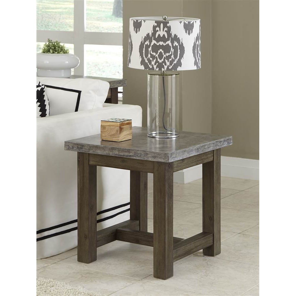 Concrete Chic End Table