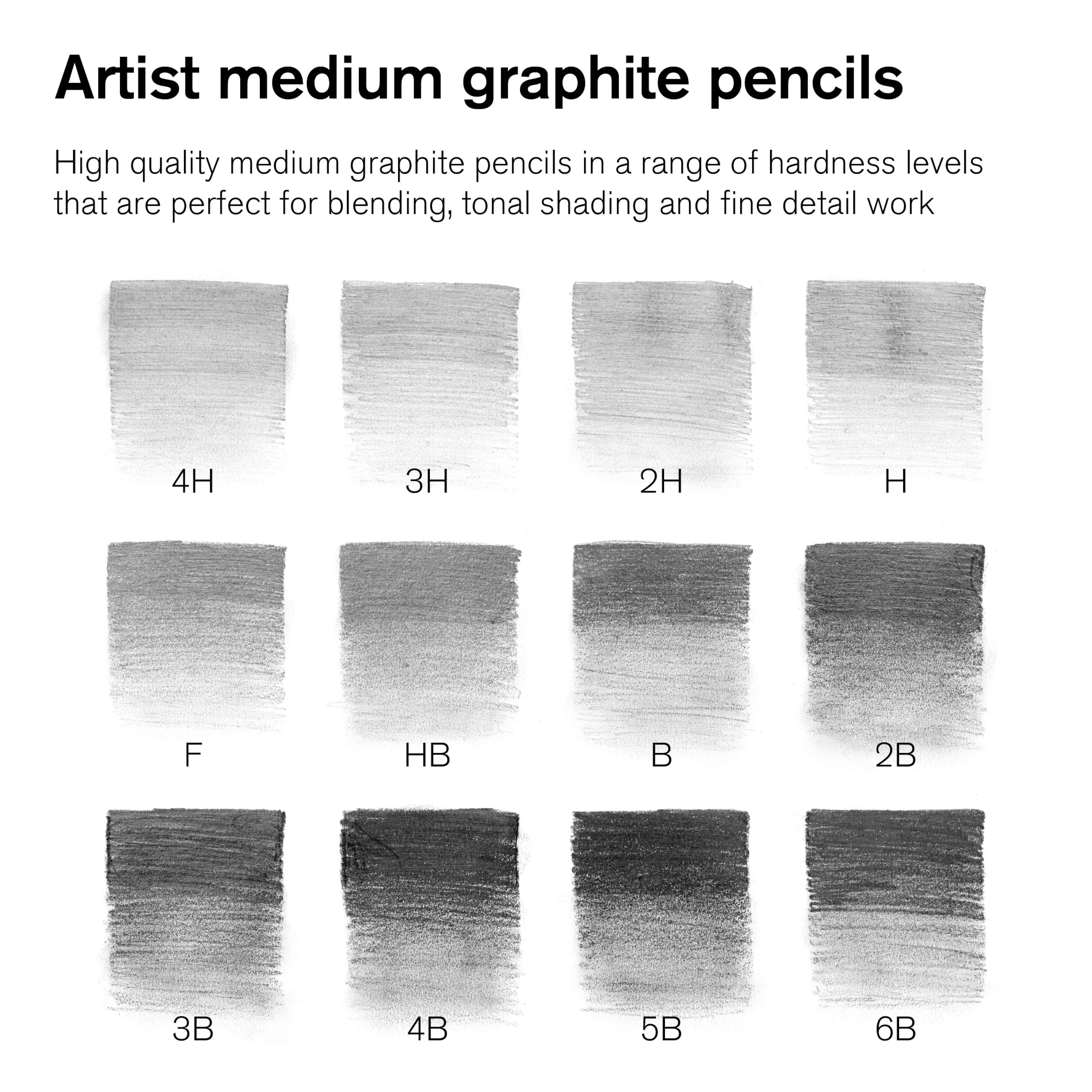 Winsor & Newton Studio Collection Graphite Pencil Tin Set, 6 Packs: 12 ct. (72 total)