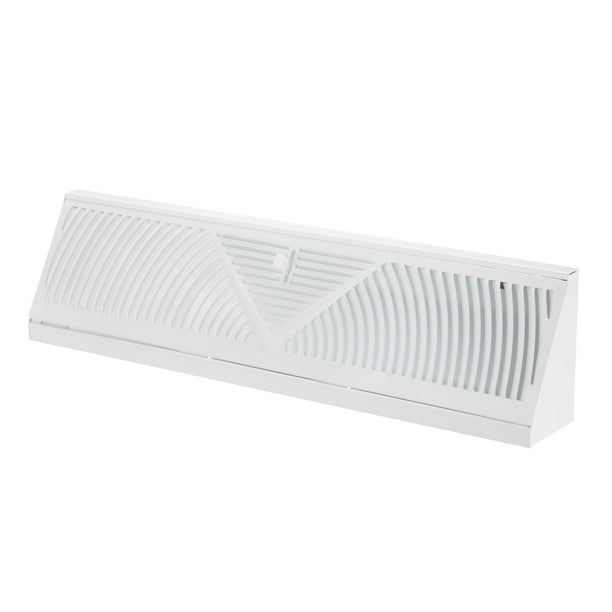 Ventilación de Registro de Zócalo, Cubierta de Ventilación para Difusor de Piso del Hogar con Control de Flujo de Aire Ajustable de 18 Pulgadas
