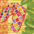 thumbnail image 3 of Brent, Paul 12x12 Black Modern Framed Museum Art Print Titled - Red Sarasota Sandals I, 3 of 5