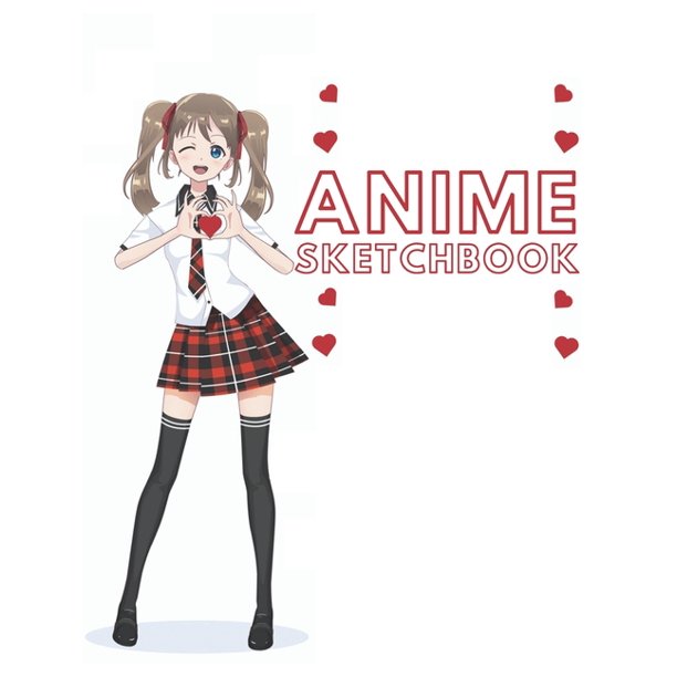 Anime Sketchbook Japanese Manga Personalized Sketch Book to Sketching Drawing or Coloring