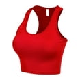 thumbnail image 3 of FashionMille Women's Cotton Basic Sleeveless Racerback Crop Sports Active Tank Top, 3 of 5