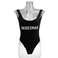 thumbnail image 4 of Bikini de mujer jinwen con estampado de letras Traje de baño Ropa de playa Monokini S S, 4 of 8