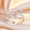 thumbnail image 4 of Fiudx Anillo de Nudo, Elegante Joya de Circonita Cúbica, Regalo de Compromiso con Diseño de Mariposa, Accesorio de Compromiso Único, Celebración de Aniversario de Boda, para Mujeres y Niñas, Recordat, 4 of 5