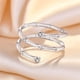 thumbnail image 4 of Fiudx Anillo de Circonita Cúbica, Elegante Alianza y Diseño de Nudo, Joya de Mariposa Duradera, Regallo de Propuesta de Compromiso, Ideal para Mujeres y Niñas, Expresión de Alma Brillante, Talla 1,7, 4 of 5