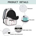 thumbnail image 4 of Pioneer Flower Floral Print Pattern Backpack for School, Cute School Bag with Adjustable Shoulder Straps and Padded Back, 15.3"x11"x7.1", 4 of 5