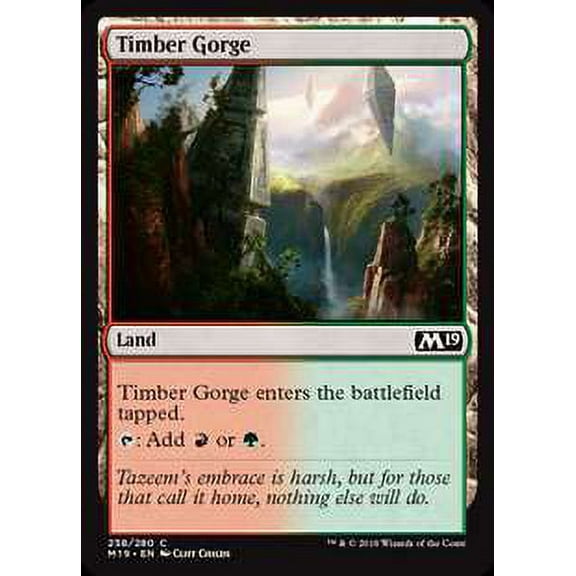 MtG Core Set 2019 Timber Gorge #258