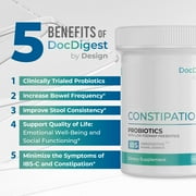 Constipation Relief Probiotics - Constipation Treatment, Men and Women, Once Daily, Doc Digest by Design..