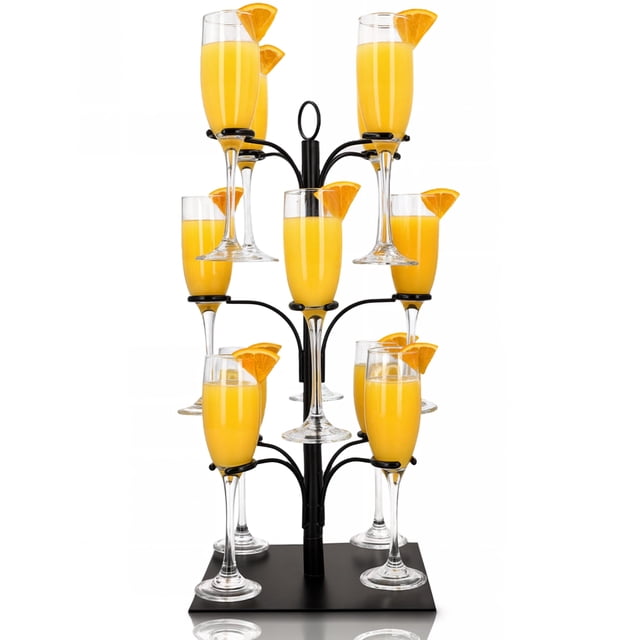 Soporte para bebidas Ksestor Cocktail Tree Tower con capacidad para 12 vasos