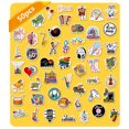 thumbnail image 6 of GENEMA Fashion Rock Music Punk Band Stickers No Repeat Decals for Electric Guitar Bass Drum Motorcycle Waterproof PVC 50 Pack, 6 of 11