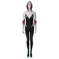 thumbnail image 2 of Body de cosplay de Gwen para mujer con máscara extraíble, disfraz de Spider Gwen de manga larga, 2 of 8