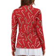 thumbnail image 4 of Aplkyhs Gingerbread Man Golf Tennis Shirts Long Sleeve Cloth Quick Dry Soft and Comfortable Quarter Zip Fit Plain Machine Washable Suitable for Outdoor Sports, 4 of 7