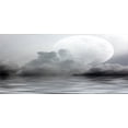 thumbnail image 4 of Moon Piggy Bank, Misty Air in the Ocean Monochrome Picture with Full Moon Natural Imagery, Ceramic Coin Bank Money Box for Cash Saving, 3.6" X 3.2", Black Pale Grey White, by Ambesonne, 4 of 4