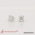 thumbnail image 5 of 1 Carat Round Diamond Earring For Women - Fascinating Diamonds, 5 of 7