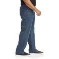 thumbnail image 3 of Harbor Bay by DXL Men's Big and Tall Relaxed Fit Stretch Jeans, Basic Blue Wash, 58W X 28L, 3 of 8