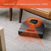 روبوت ذكي مفتوح الصندوق Neato D10 مزود بشبكة Wi-Fi متصلة بنظام ملاحة LIDAR باللون الفضي