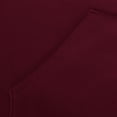 thumbnail image 5 of RYRJJ Mens Fleece Lined Hoodies Button Collar Drawstring Hooded Pullover Sweatshirt Casual Long Sleeve Tops Shirts with Pocket(Wine,M), 5 of 5