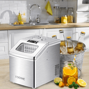 Electactic Ice Maker Machine for Countertop, 40Lbs/24H Portable Electric Ice Makers, Compact Ice Cube Maker with Ice Scoop and Basket 9 Cubes Ready in 6-8 Minutes,Ice Making Machine for Home
