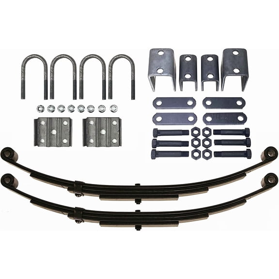 LIBRA 3500lb Single Trailer Axle Suspension Kit Leaf Spring U-bolt & Hanger Kit