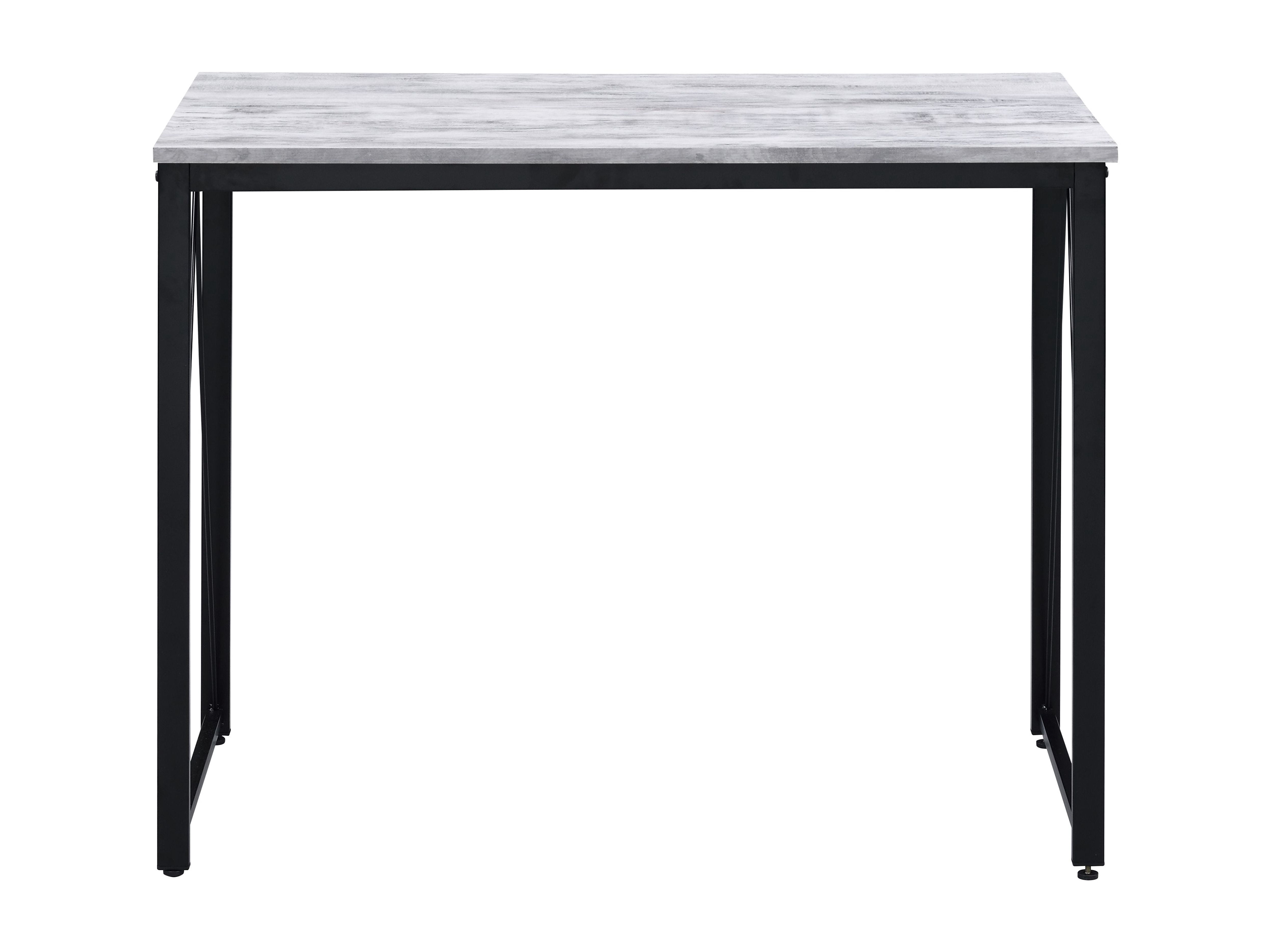 Writing Desk, White& Black Finish