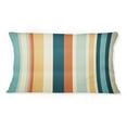 thumbnail image 3 of DESIGN ART Designart "Nomadic Blend Striped Pattern I" Striped Printed Throw Pillow 12 x 20, 3 of 5