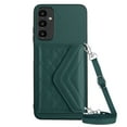thumbnail image 5 of for Samsung Galaxy A34 5G Slim Case with Card Holders and Strap for Women, Samsung Galaxy A34 5G Phone Case Wallet PU Leather Kickstand RFID Blocking Flip Shockproof Wallet Case - Green, 5 of 11