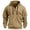 Khaki,#006, variant on Mens Hoodies Quarter Zip Pullover al Hoodie for Men Sweatshirt,4XL