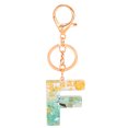 thumbnail image 1 of Alfabeto Letra Llavero Resina Monedero Charm Accesorios Regalo (F), 1 of 7