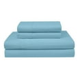 thumbnail image 6 of Full Bed Sheets | Microfiber Bed Sheet Set | Soft, Wrinkle Resistant & Fade Stain Resistant Bedding | Set of 4 Pieces – 1 Flat Sheet, 1 Deep Pocket Fitted Sheet, 2 Pillowcases – Full, Teal, 6 of 10