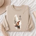 thumbnail image 4 of Jollimate Reaching Hand of Jesus Sweatshirt, Jesus Is King Christian Pullover, Religious Crewneck for Women, 4 of 6
