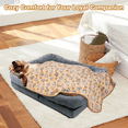 thumbnail image 5 of Cshidworld Orthopedic Dog Bed for Large and Medium Dogs, Dog Sofa Bed with Removable Washable Cover, Non-Slip Bottom, Couch Pet Bed with Fleece Dog Blanket, 30 x 20 x 5.5 Inch, 5 of 9